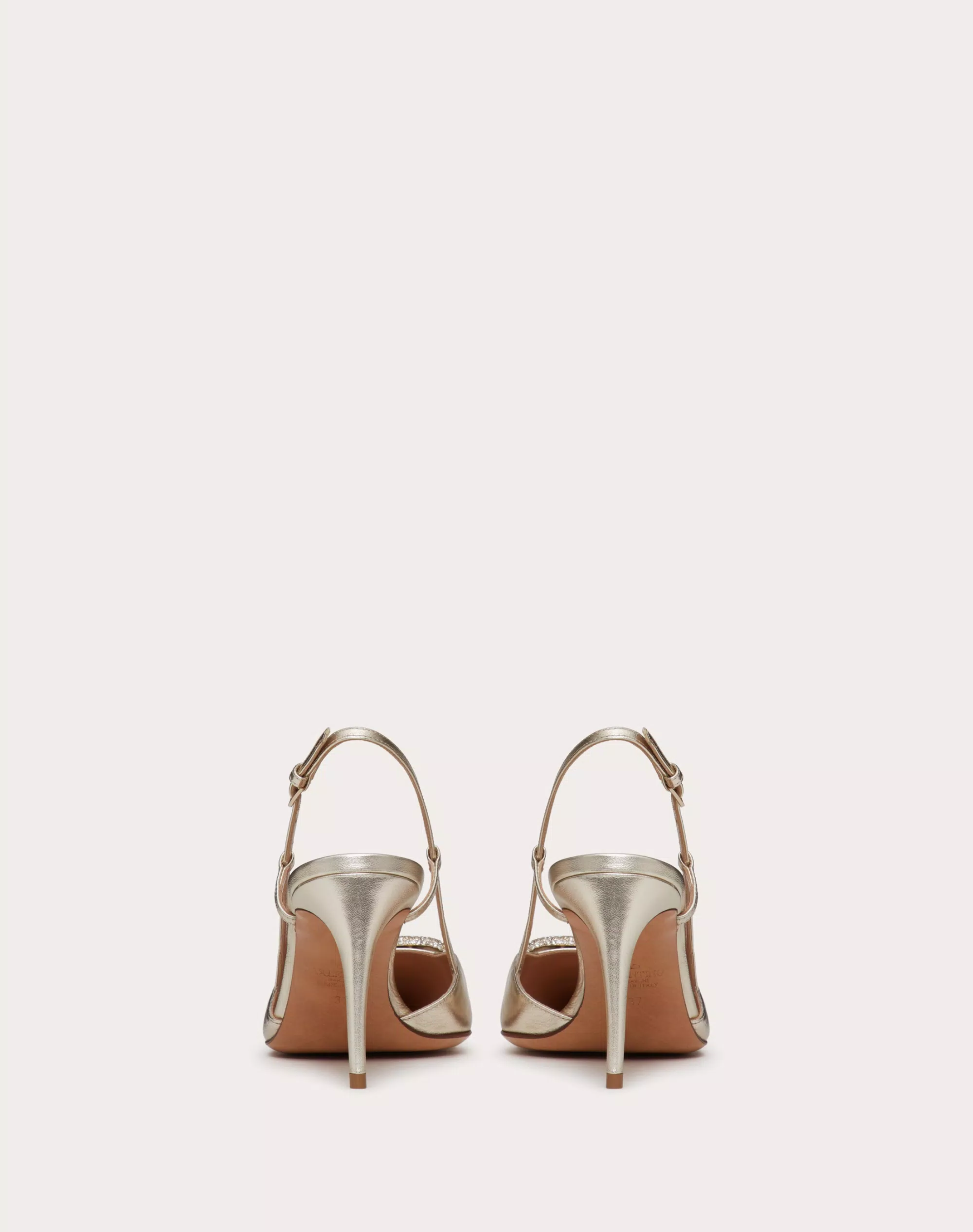 VLOGO GLOW LAMINATED NAPPA SLINGBACK PUMP 80 MM / 3.15 IN.